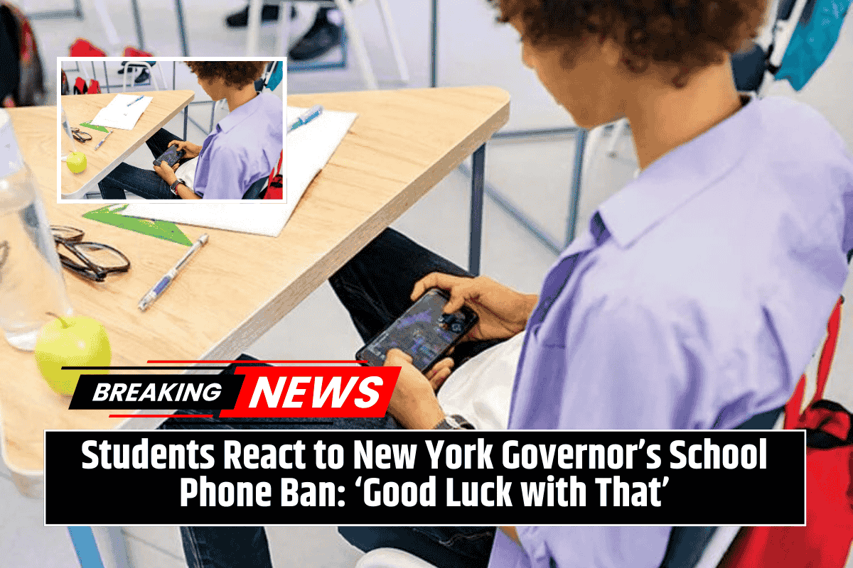 Students React to New York Governor’s School Phone Ban: ‘Good Luck with That’