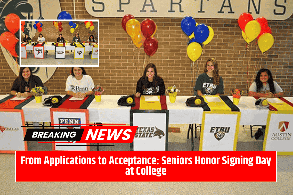 From Applications to Acceptance: Seniors Honor Signing Day at College