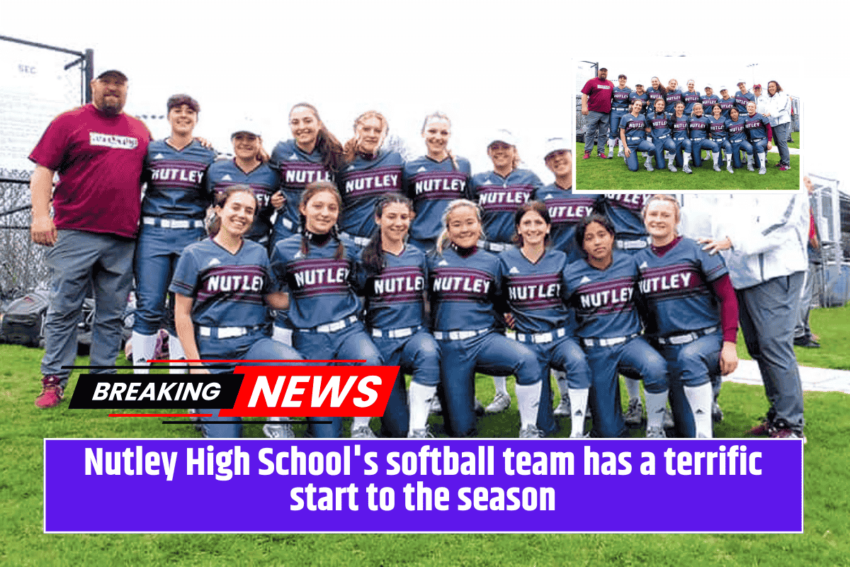 Nutley High School's softball team has a terrific start to the season