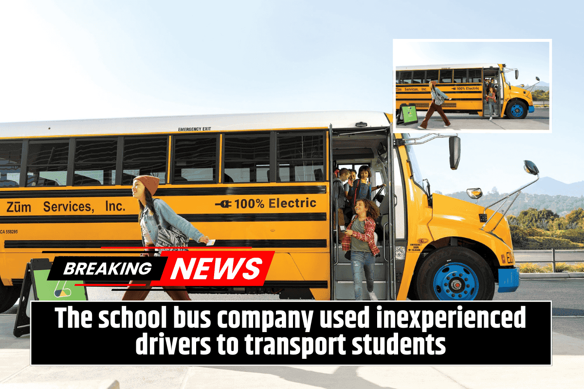 The school bus company used inexperienced drivers to transport students
