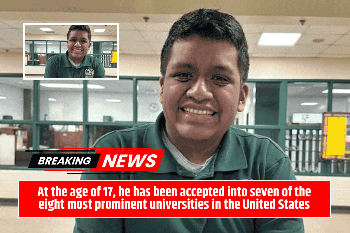 At the age of 17, he has been accepted into seven of the eight most prominent universities in the United States